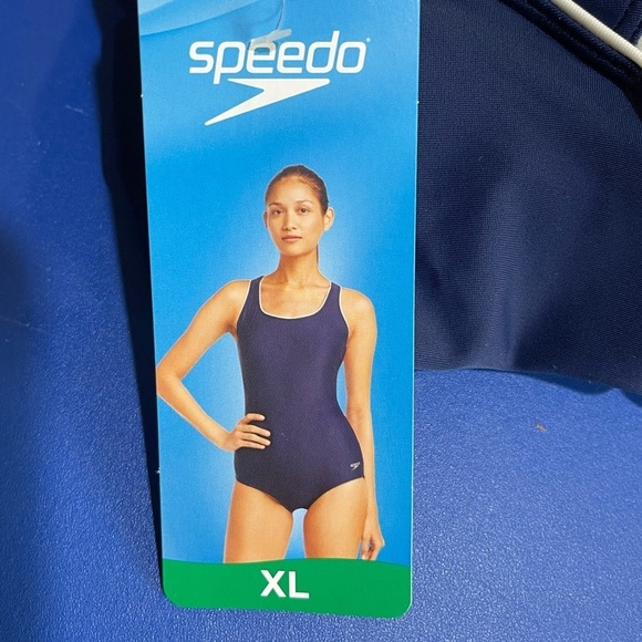 NWT Speedo Women’s Swim Suit - One Piece - Blue, XL - Picture 10 of 13